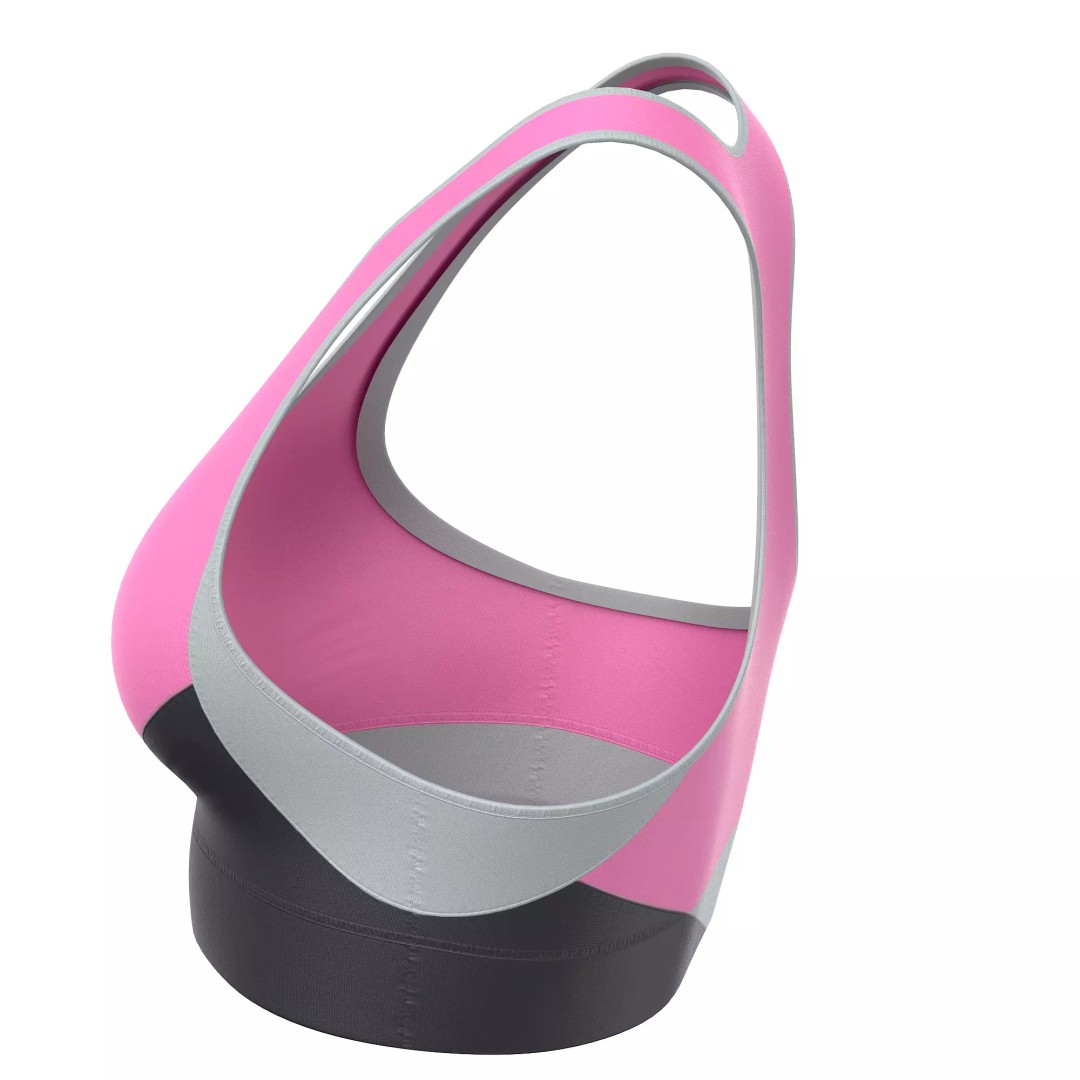 Sport Bra 3D Model – Low Poly Clothing Asset, PBR Textures, FBX - View 23