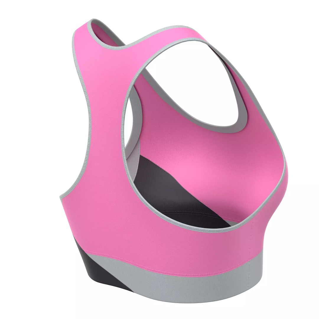 Sport Bra 3D Model – Low Poly Clothing Asset, PBR Textures, FBX - View 34
