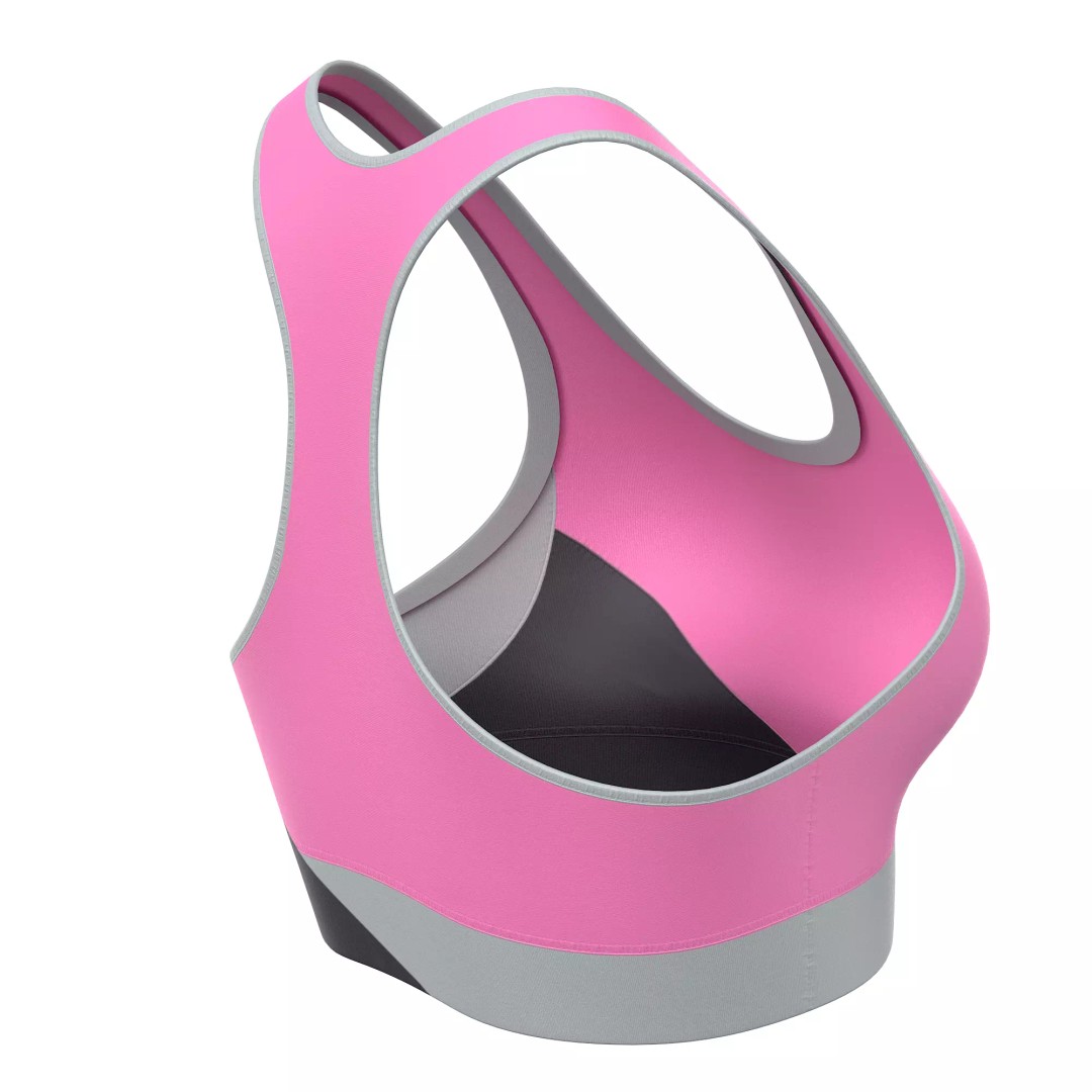 Sport Bra 3D Model – Low Poly Clothing Asset, PBR Textures, FBX - View 35