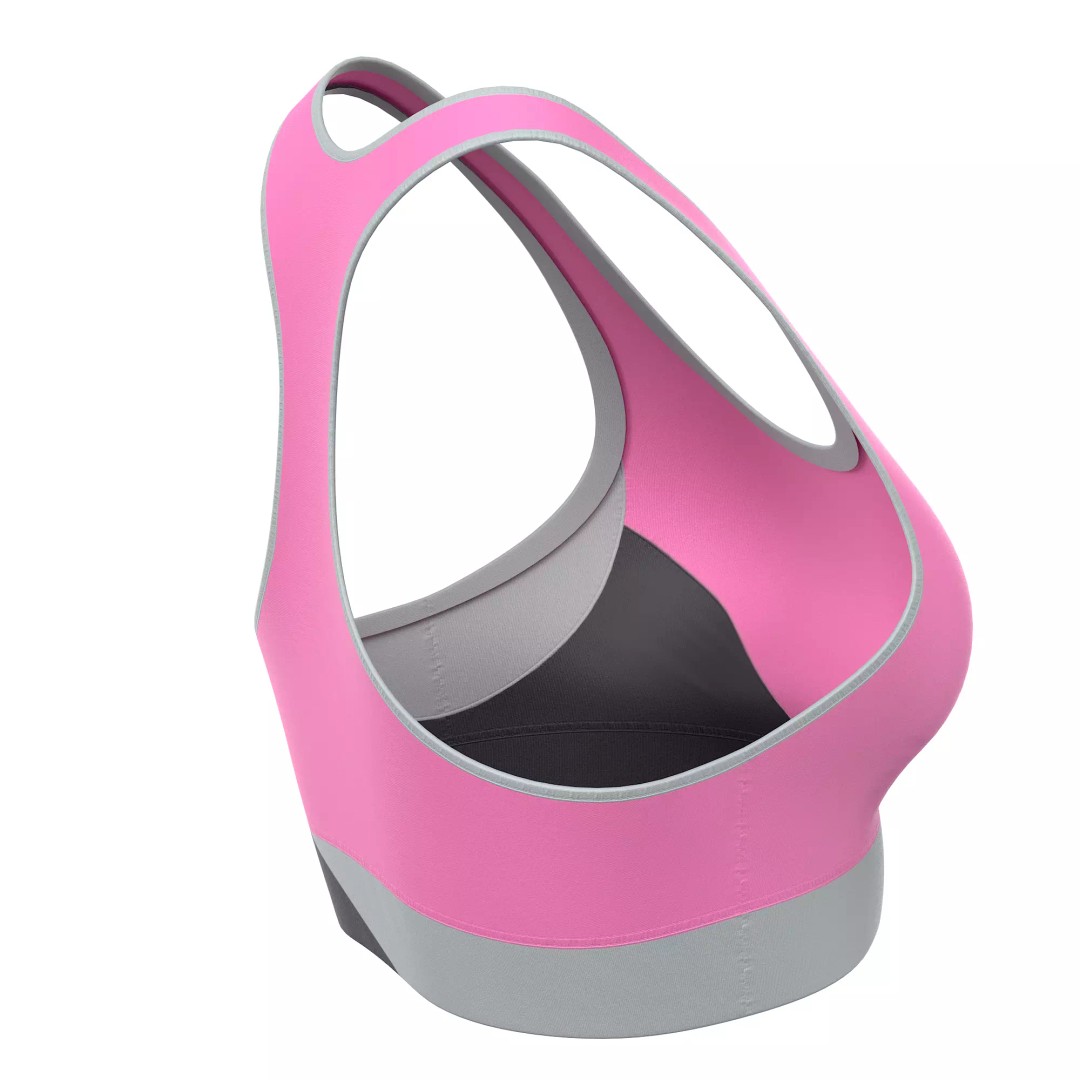 Sport Bra 3D Model – Low Poly Clothing Asset, PBR Textures, FBX - View 36