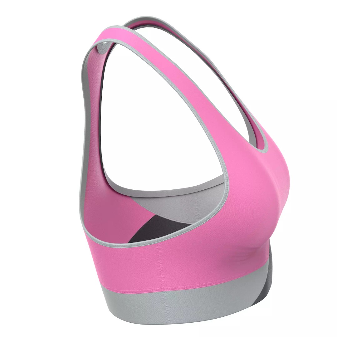 Sport Bra 3D Model – Low Poly Clothing Asset, PBR Textures, FBX - View 39