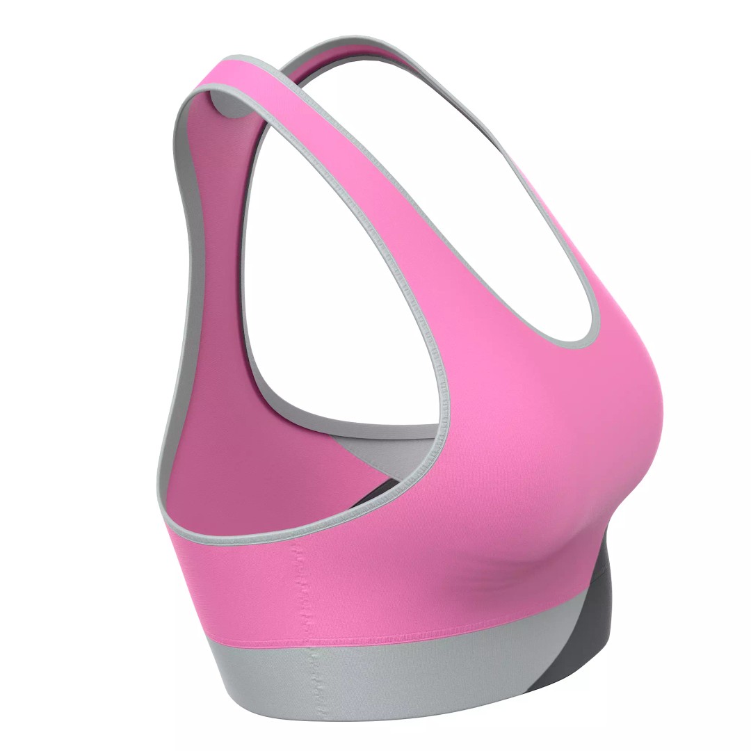 Sport Bra 3D Model – Low Poly Clothing Asset, PBR Textures, FBX - View 40