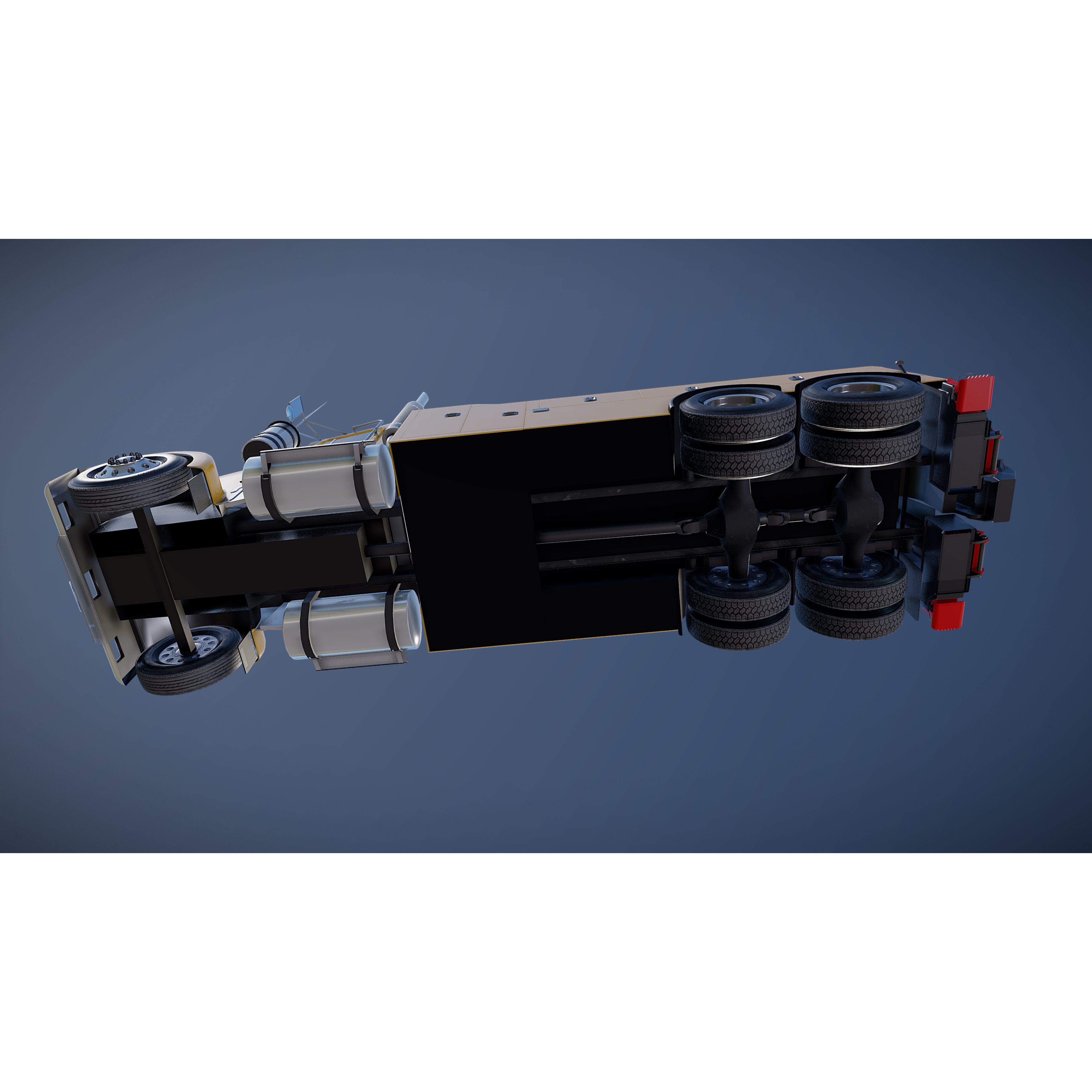 Kenworth W900 Wrecker - Low-Poly Game-Ready 3D Model - View 26