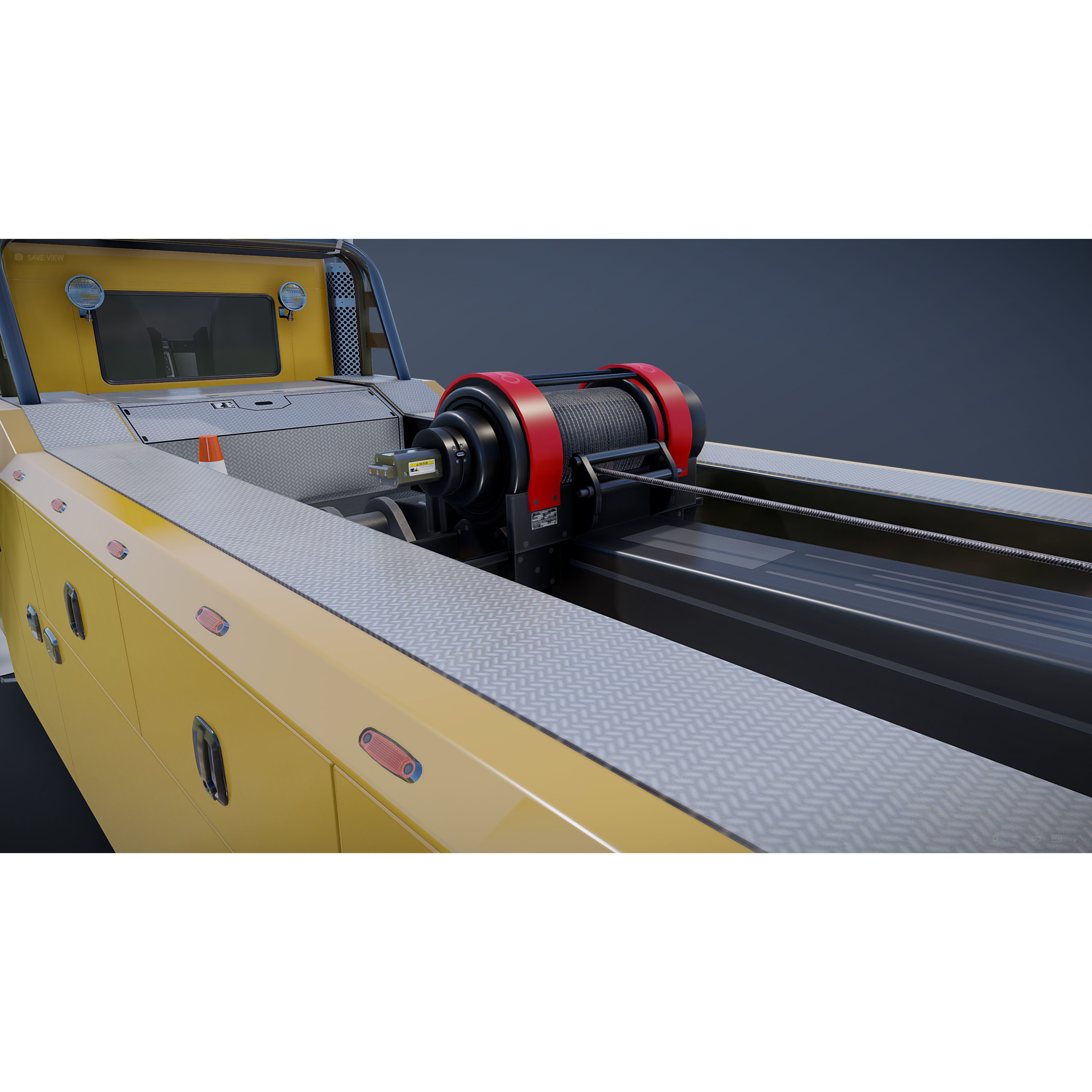 Kenworth W900 Wrecker - Low-Poly Game-Ready 3D Model - View 28