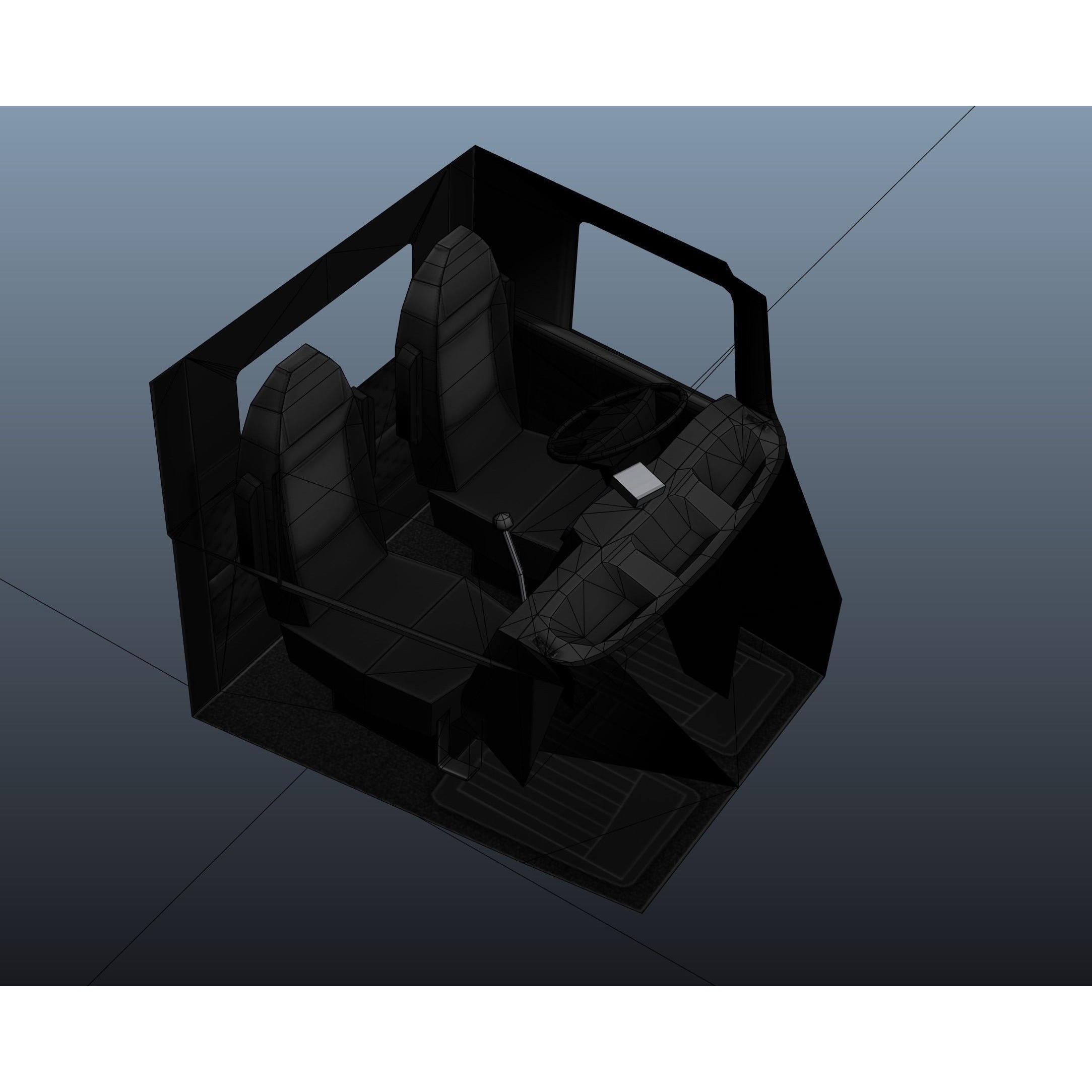 Kenworth W900 Wrecker - Low-Poly Game-Ready 3D Model - View 45