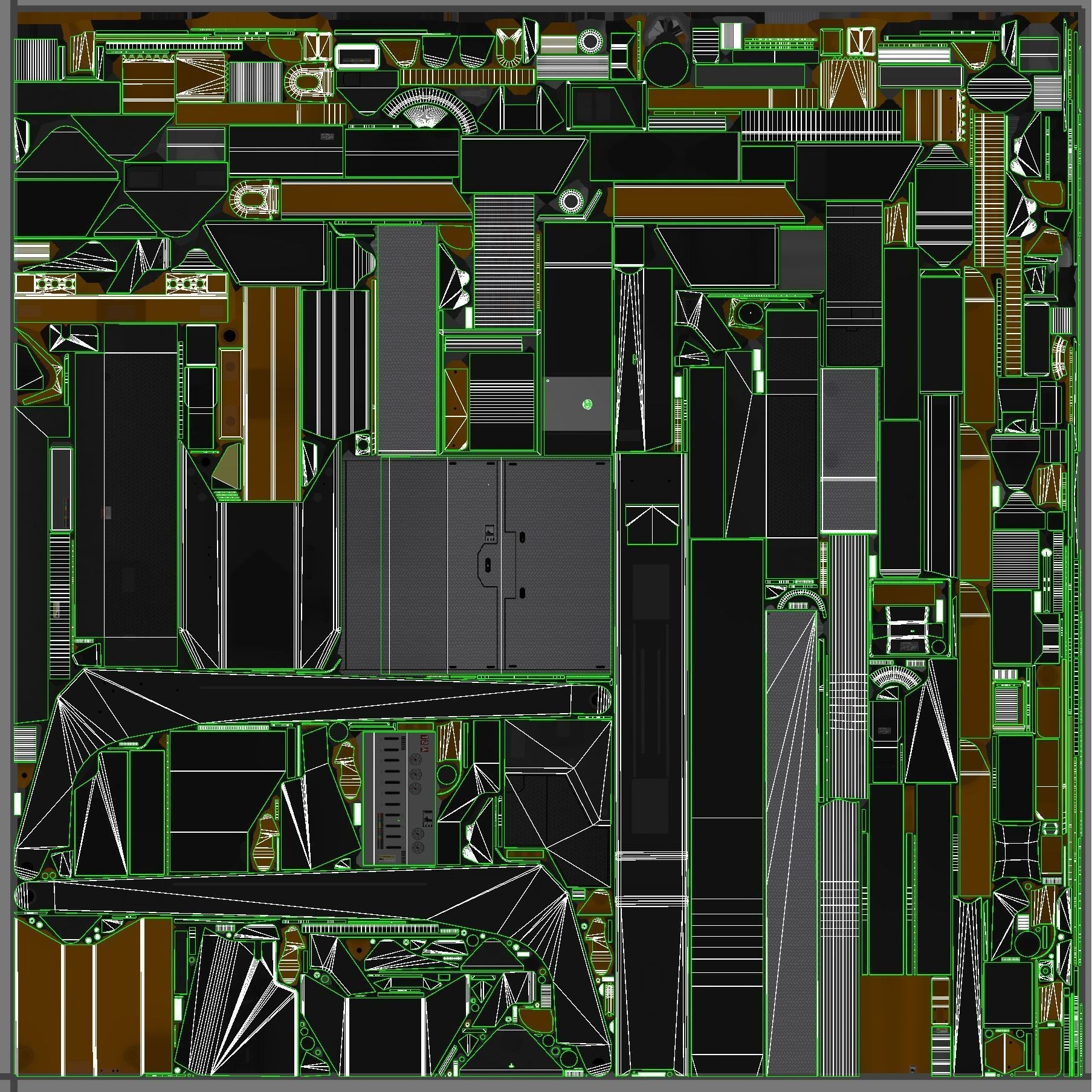 Kenworth W900 Wrecker - Low-Poly Game-Ready 3D Model - View 46