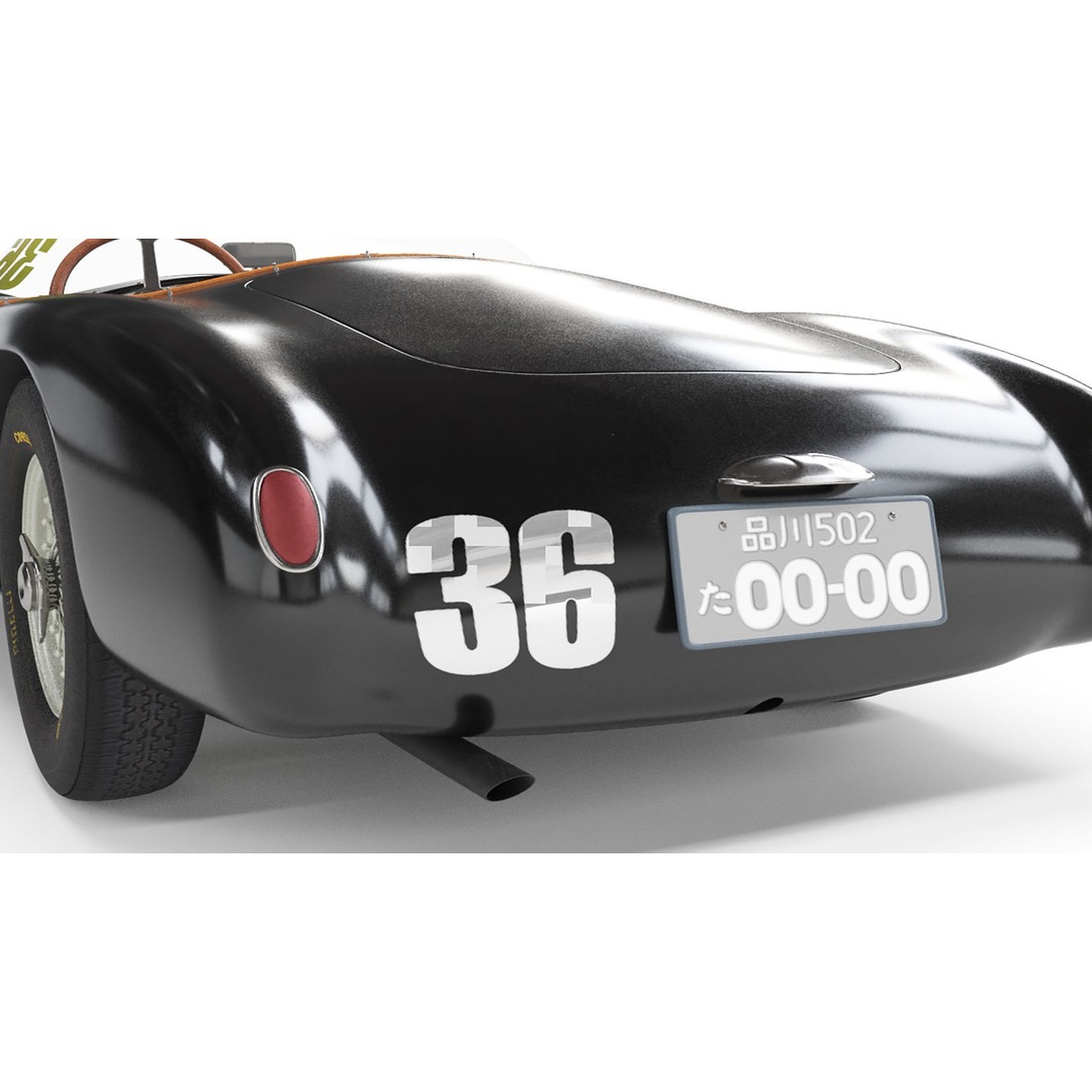 Osca Black Sports Car 3D Model – High Poly PBR Asset, FBX, Blender - View 15