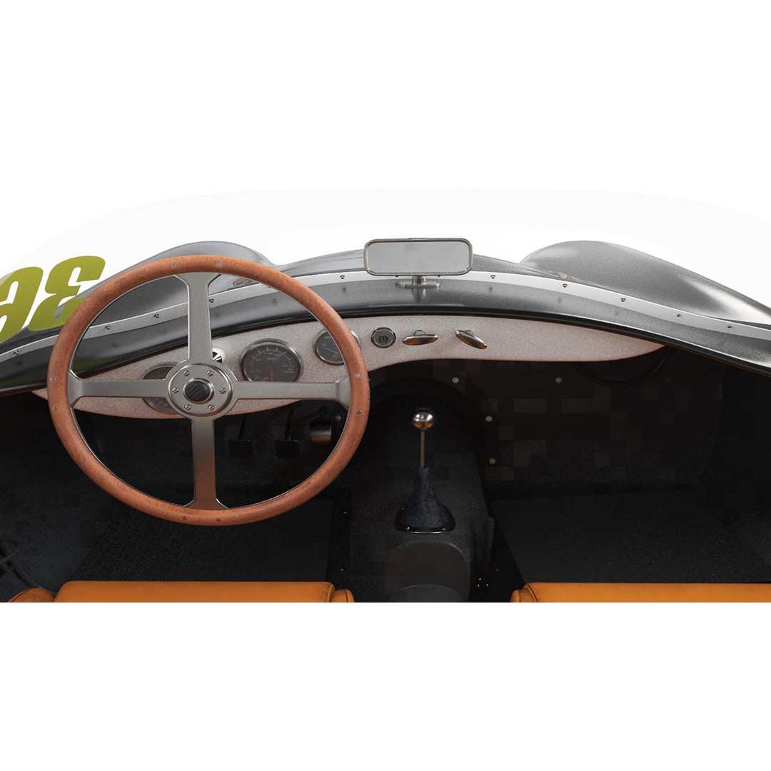Osca Black Sports Car 3D Model – High Poly PBR Asset, FBX, Blender - View 19