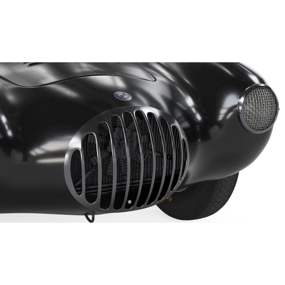 Osca Black Sports Car 3D Model – High Poly PBR Asset, FBX, Blender - View 26