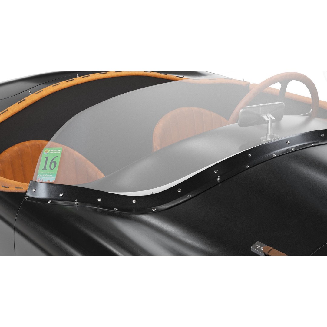 Osca Black Sports Car 3D Model – High Poly PBR Asset, FBX, Blender - View 30