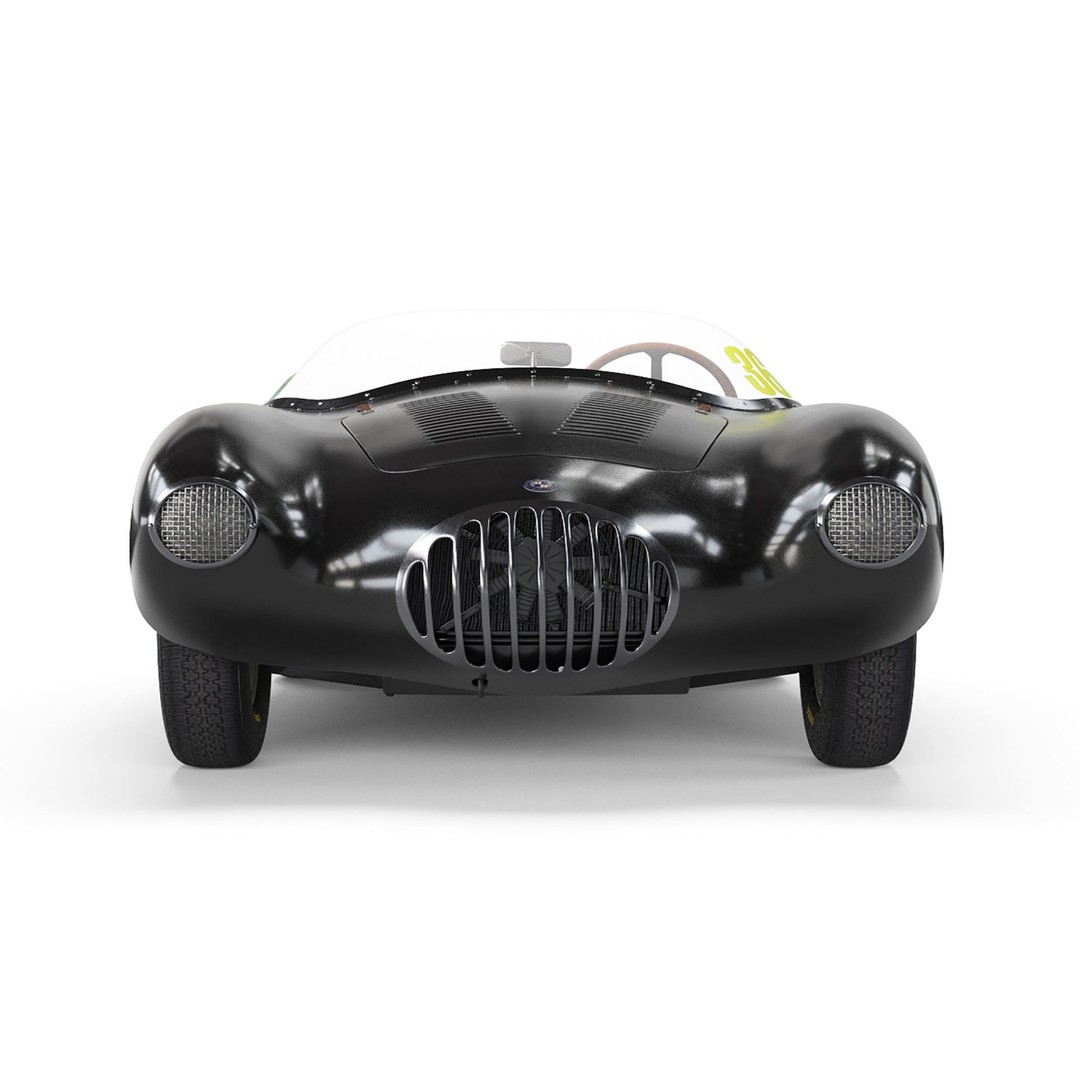 Osca Black Sports Car 3D Model – High Poly PBR Asset, FBX, Blender - View 7