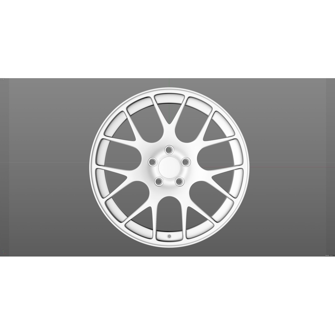 BBS CH-R 3D Model – Low Poly Vehicle Wheel, FBX, OBJ, Blender - View 15