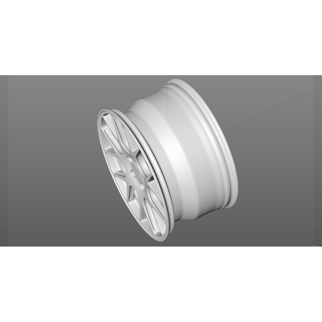 BBS CH-R 3D Model – Low Poly Vehicle Wheel, FBX, OBJ, Blender - View 19