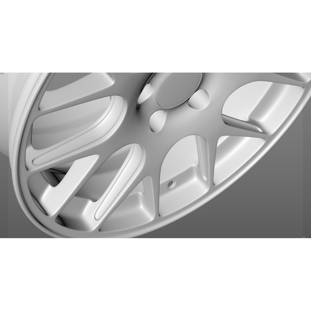 BBS CH-R 3D Model – Low Poly Vehicle Wheel, FBX, OBJ, Blender - View 20