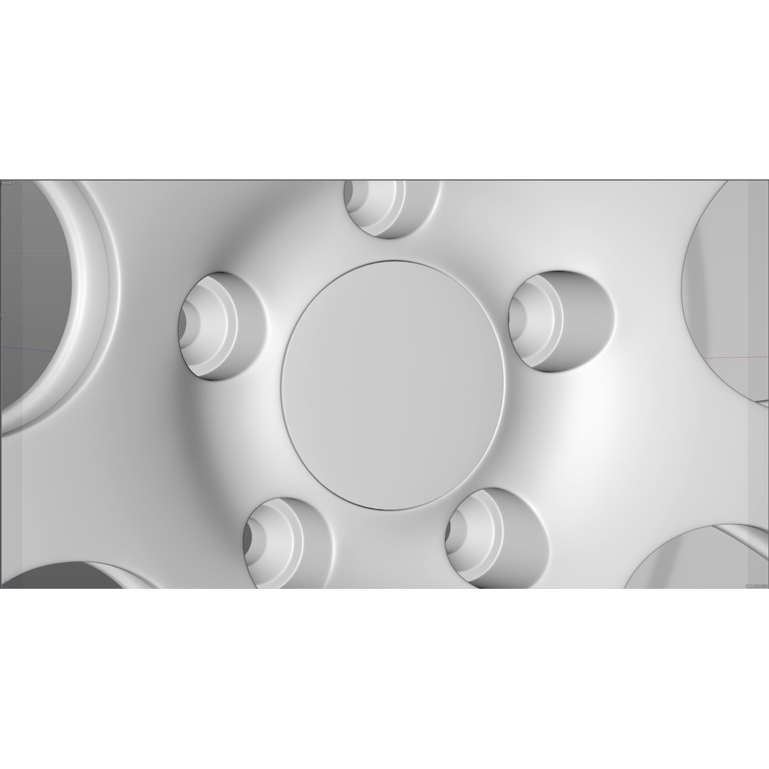 BBS CH-R 3D Model – Low Poly Vehicle Wheel, FBX, OBJ, Blender - View 21