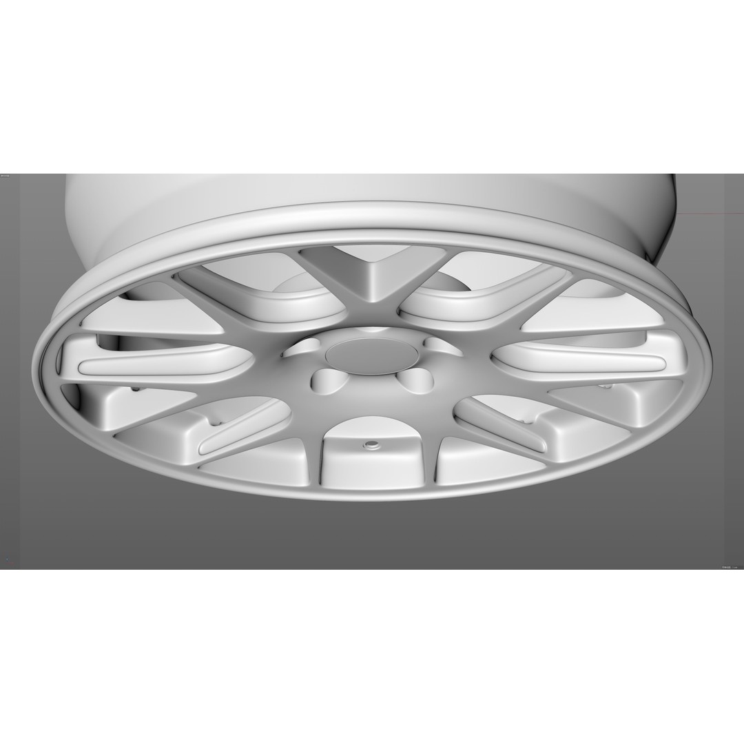 BBS CH-R 3D Model – Low Poly Vehicle Wheel, FBX, OBJ, Blender - View 23