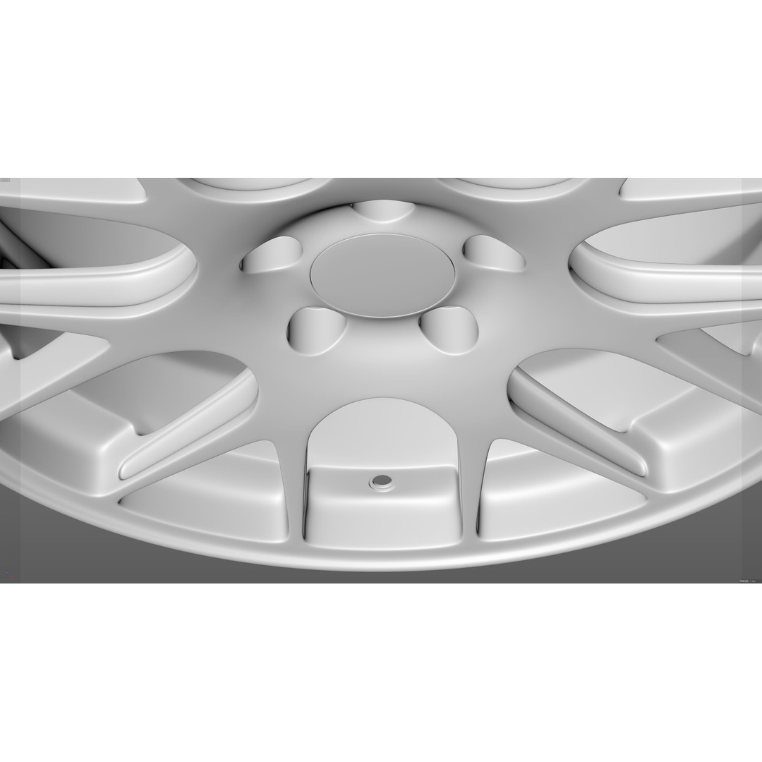 BBS CH-R 3D Model – Low Poly Vehicle Wheel, FBX, OBJ, Blender - View 24