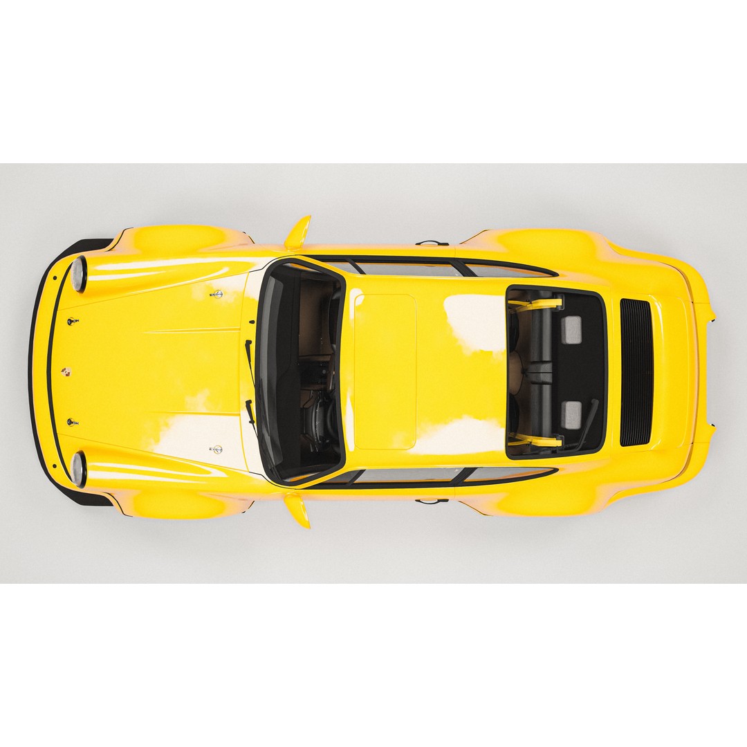 Porsche 964 Racing 3D Model – Low Poly Game Asset, FBX, Blender - View 13