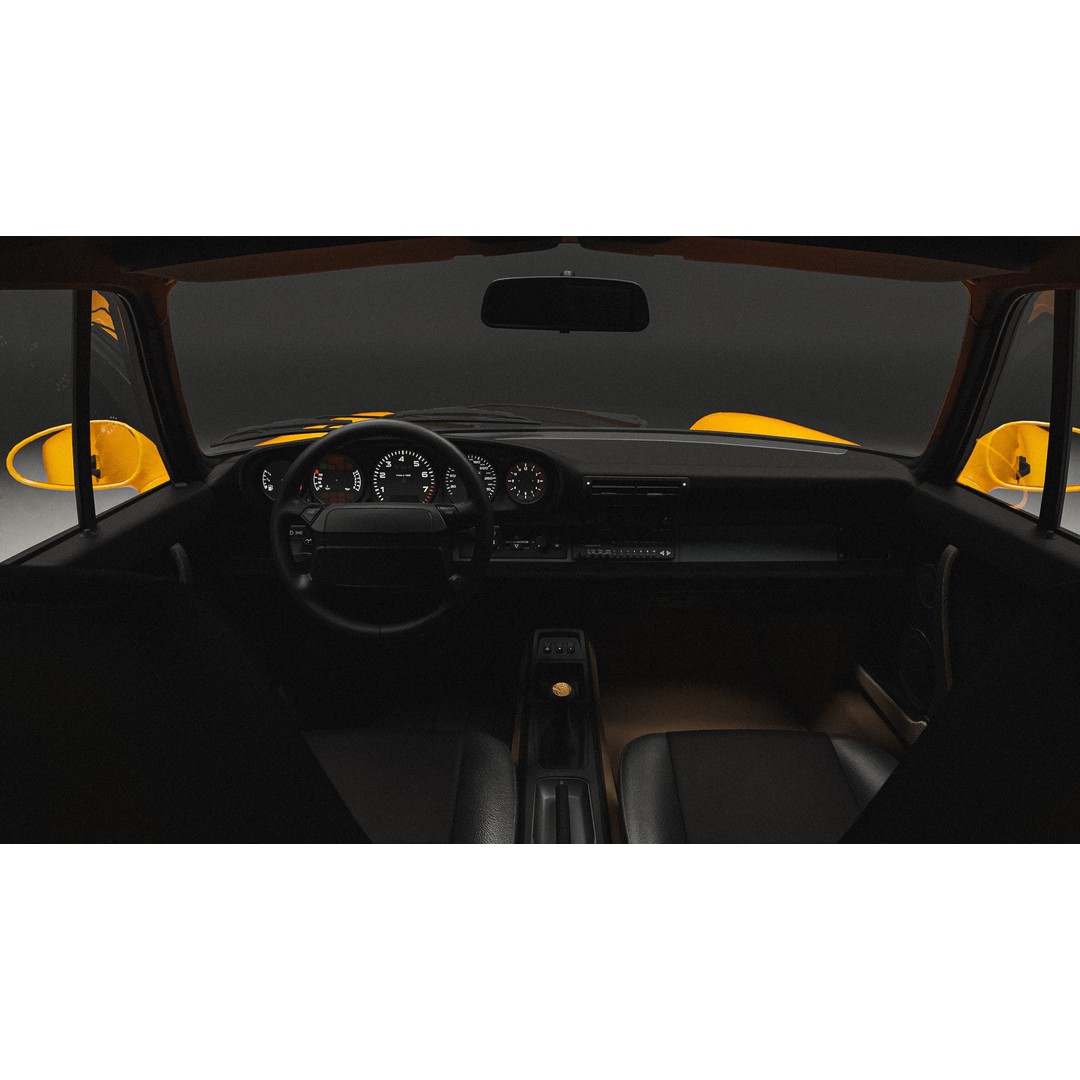 Porsche 964 Racing 3D Model – Low Poly Game Asset, FBX, Blender - View 14