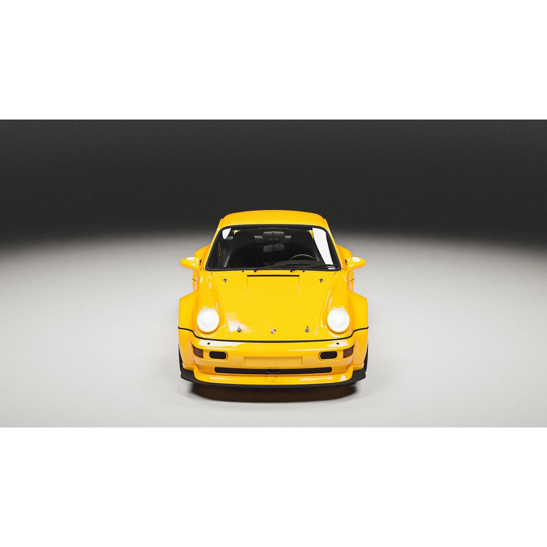Porsche 964 Racing 3D Model – Low Poly Game Asset, FBX, Blender - View 8