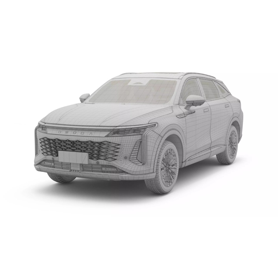 2025 Chery Omoda C9 3D Model – High Poly SUV with Interior, FBX, Blender - View 17