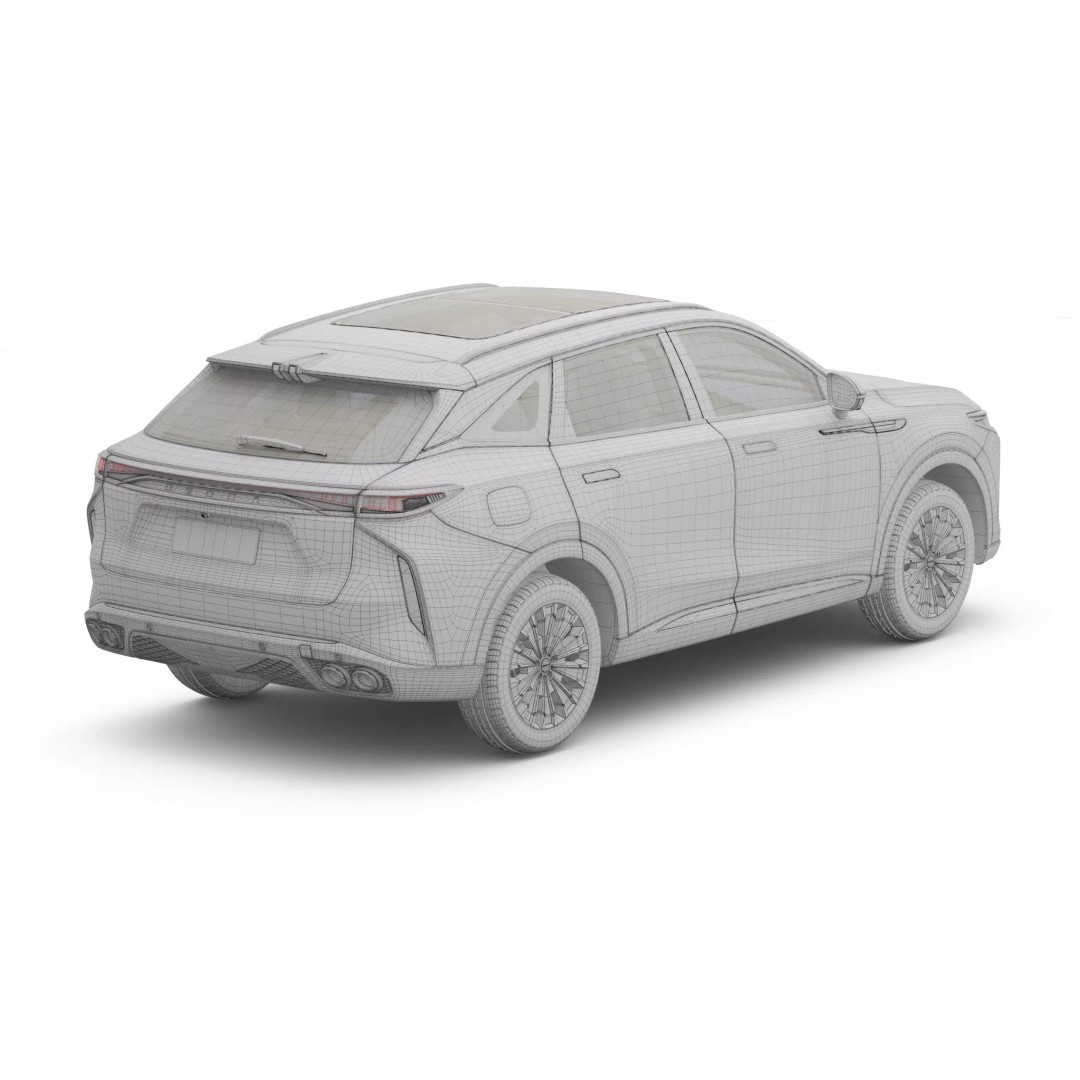 2025 Chery Omoda C9 3D Model – High Poly SUV with Interior, FBX, Blender - View 18