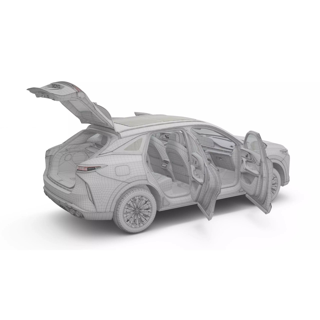 2025 Chery Omoda C9 3D Model – High Poly SUV with Interior, FBX, Blender - View 23