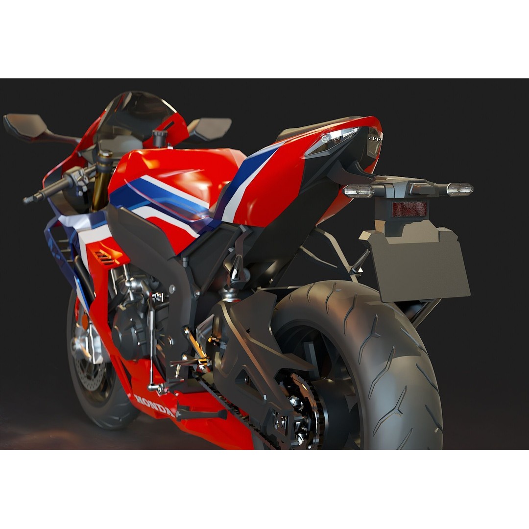 Honda CBR 1000 RR 2020 3D Model – Realistic Motorcycle Base Mesh
