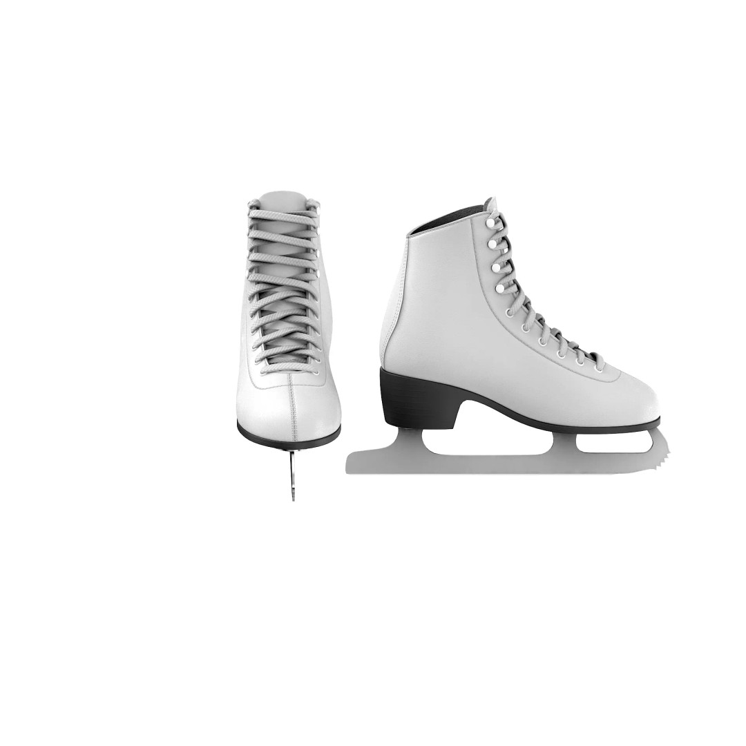 Ice Skates 3D Model – Low Poly PBR Asset for Games, FBX, OBJ - View 15