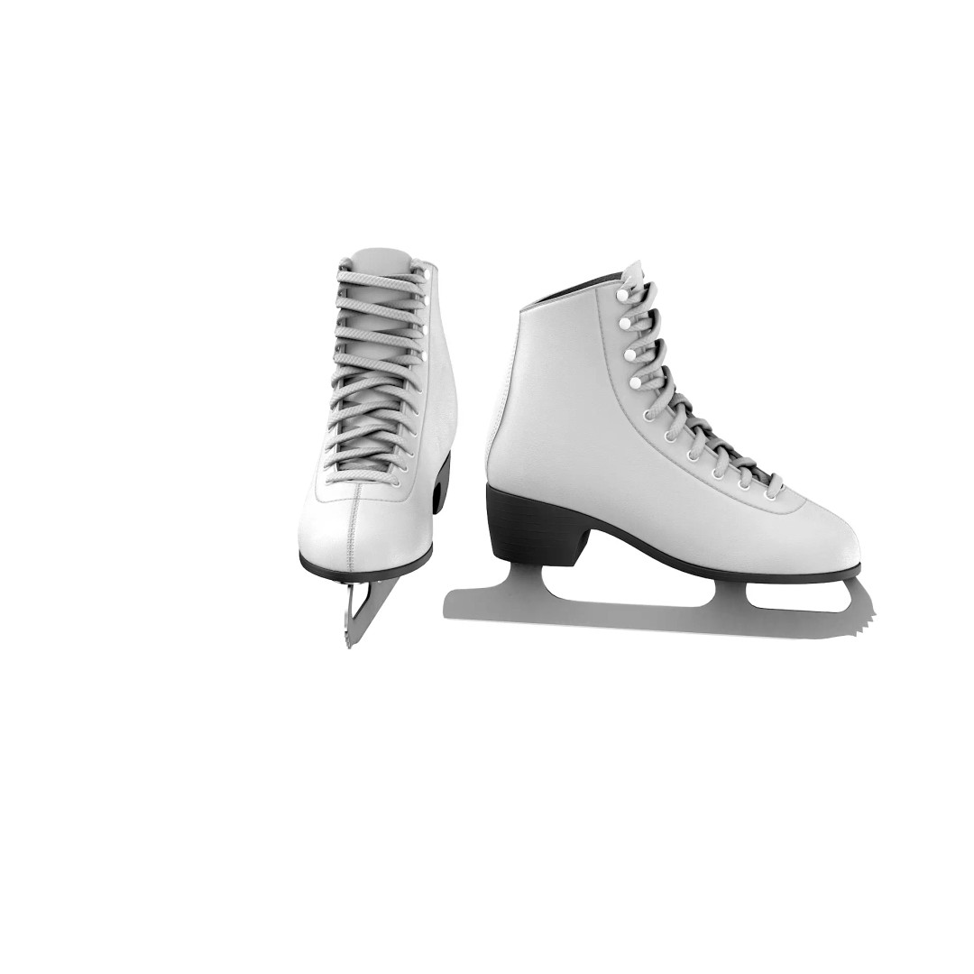 Ice Skates 3D Model – Low Poly PBR Asset for Games, FBX, OBJ - View 16