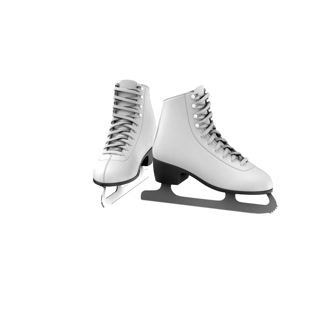 Ice Skates 3D Model – Low Poly PBR Asset for Games, FBX, OBJ - View 17