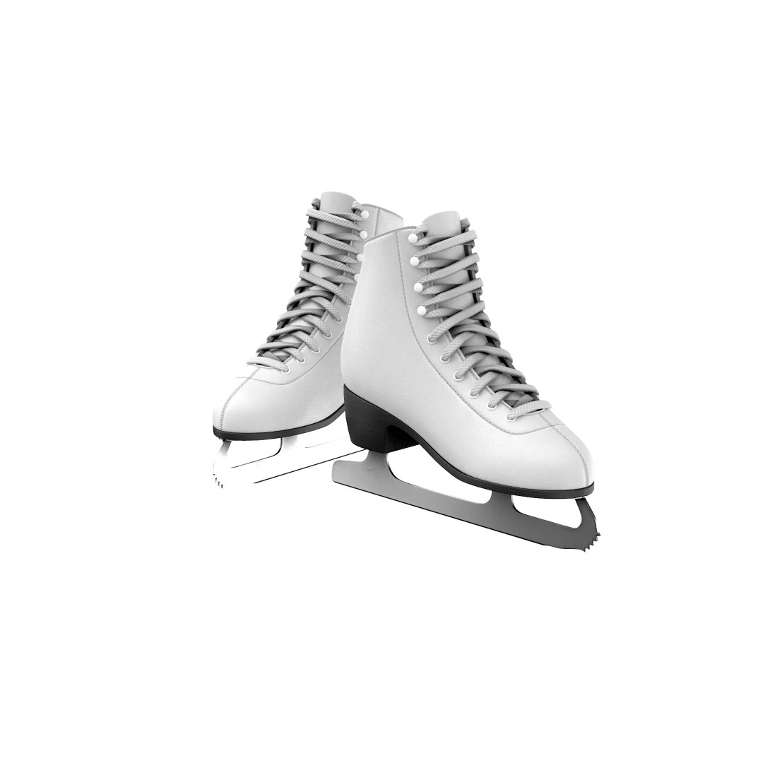 Ice Skates 3D Model – Low Poly PBR Asset for Games, FBX, OBJ - View 19