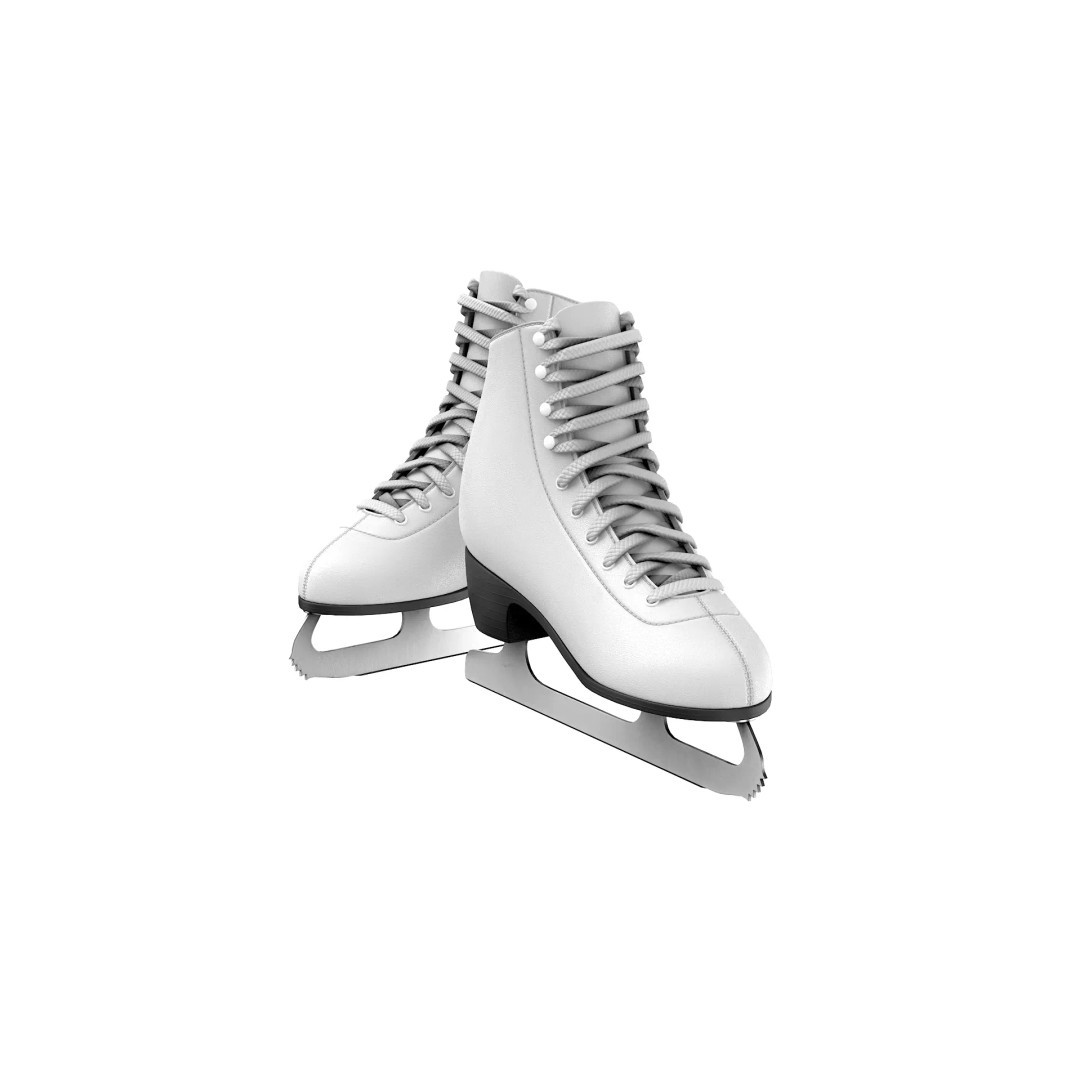Ice Skates 3D Model – Low Poly PBR Asset for Games, FBX, OBJ - View 20