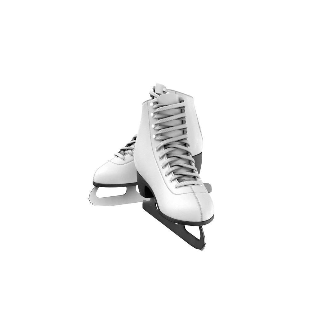 Ice Skates 3D Model – Low Poly PBR Asset for Games, FBX, OBJ - View 21