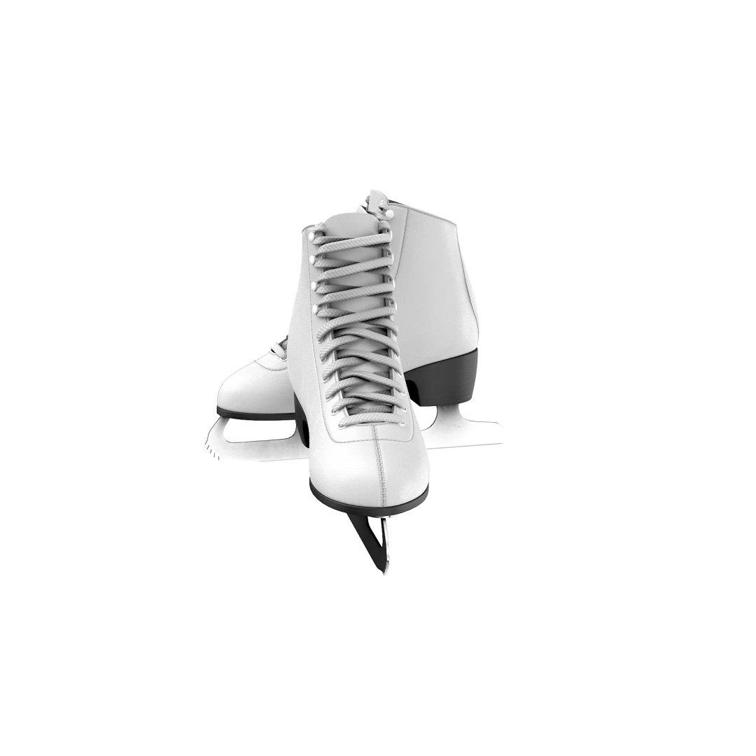 Ice Skates 3D Model – Low Poly PBR Asset for Games, FBX, OBJ - View 22