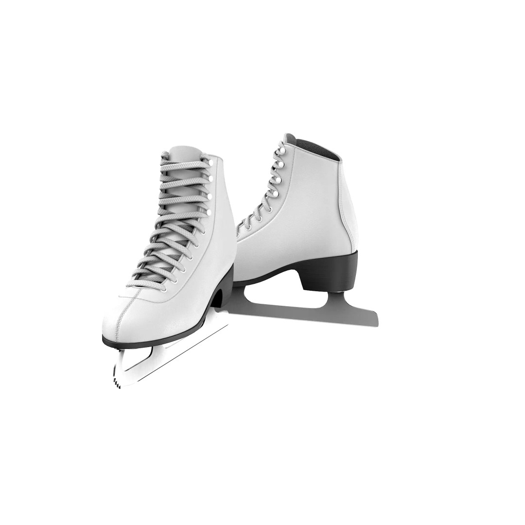 Ice Skates 3D Model – Low Poly PBR Asset for Games, FBX, OBJ - View 25