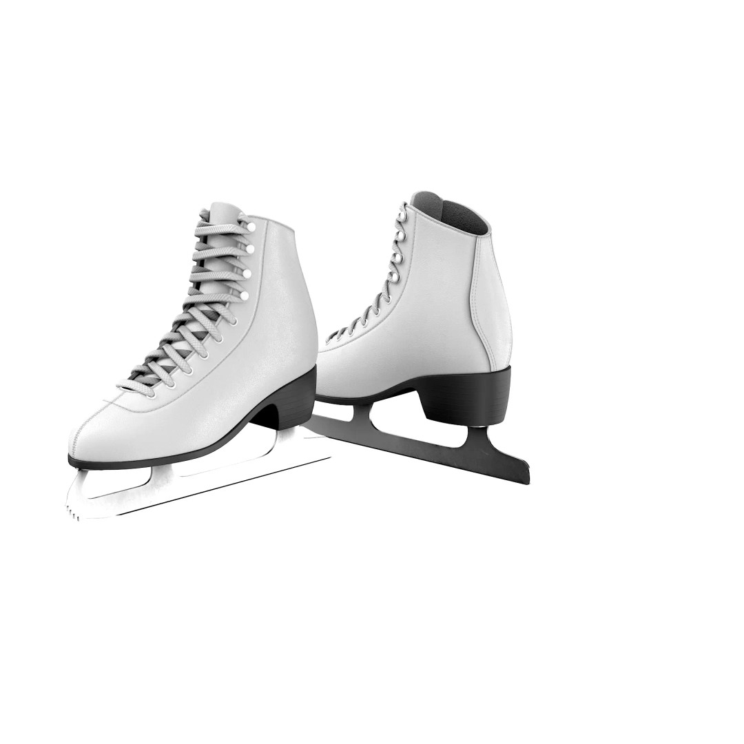 Ice Skates 3D Model – Low Poly PBR Asset for Games, FBX, OBJ - View 27