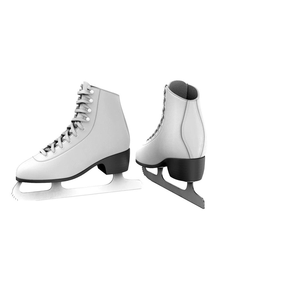 Ice Skates 3D Model – Low Poly PBR Asset for Games, FBX, OBJ - View 29