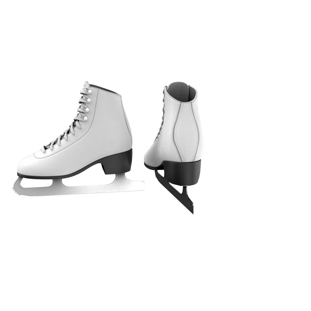 Ice Skates 3D Model – Low Poly PBR Asset for Games, FBX, OBJ - View 30