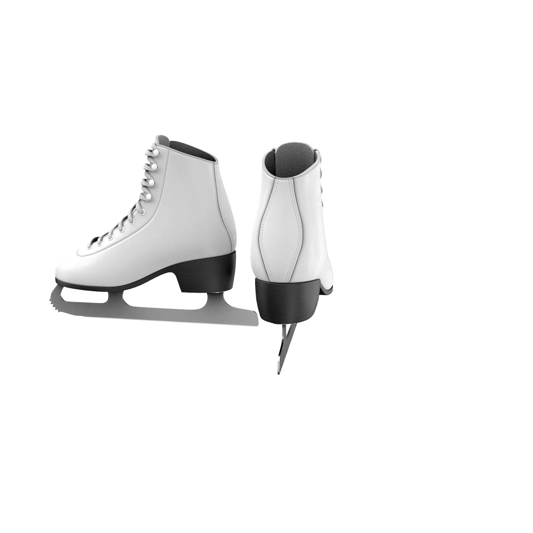 Ice Skates 3D Model – Low Poly PBR Asset for Games, FBX, OBJ - View 32