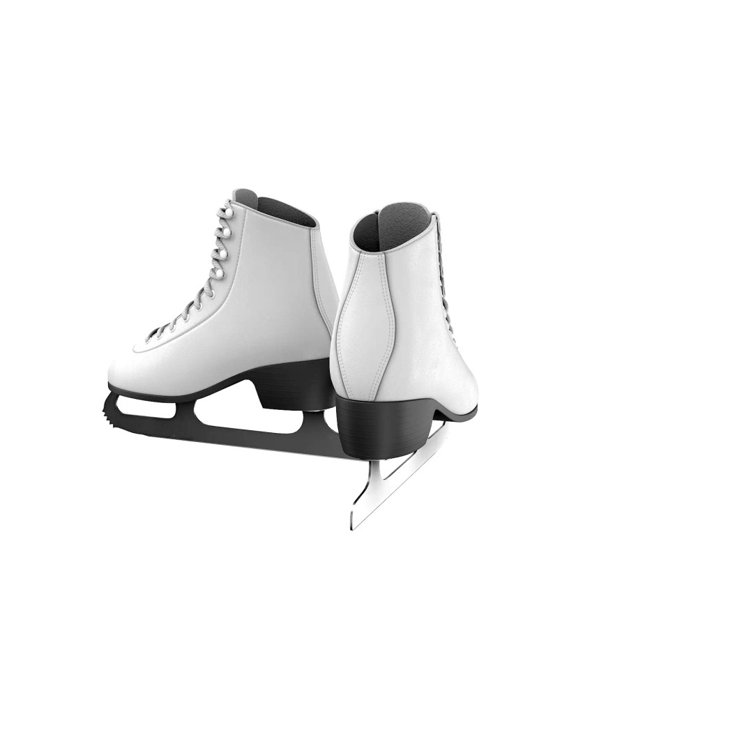 Ice Skates 3D Model – Low Poly PBR Asset for Games, FBX, OBJ - View 33