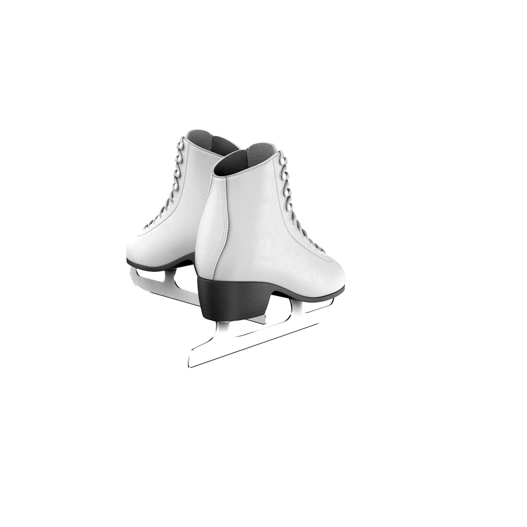 Ice Skates 3D Model – Low Poly PBR Asset for Games, FBX, OBJ - View 35