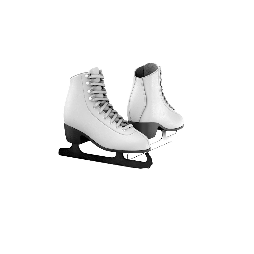 Ice Skates 3D Model – Low Poly PBR Asset for Games, FBX, OBJ - View 42