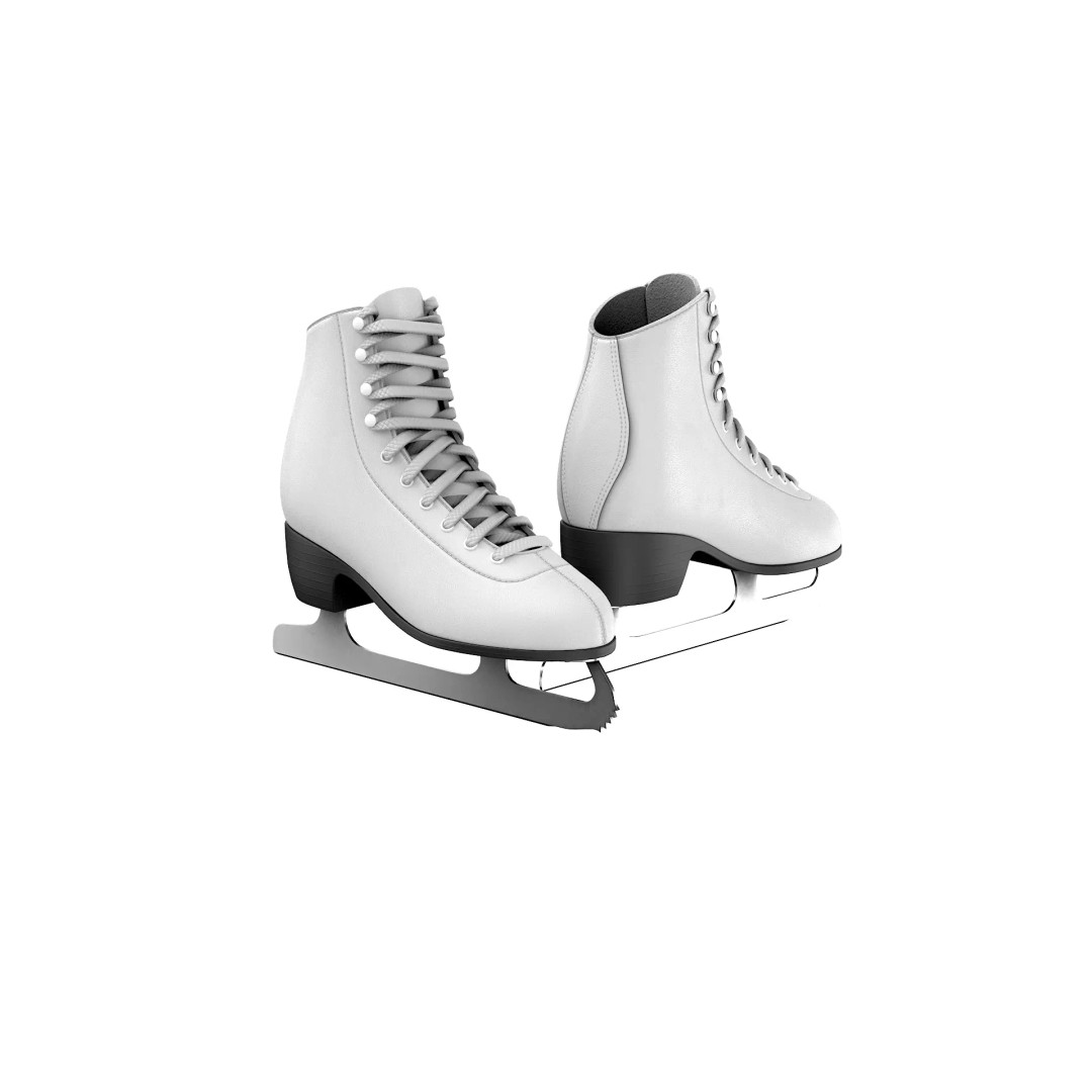 Ice Skates 3D Model – Low Poly PBR Asset for Games, FBX, OBJ - View 43