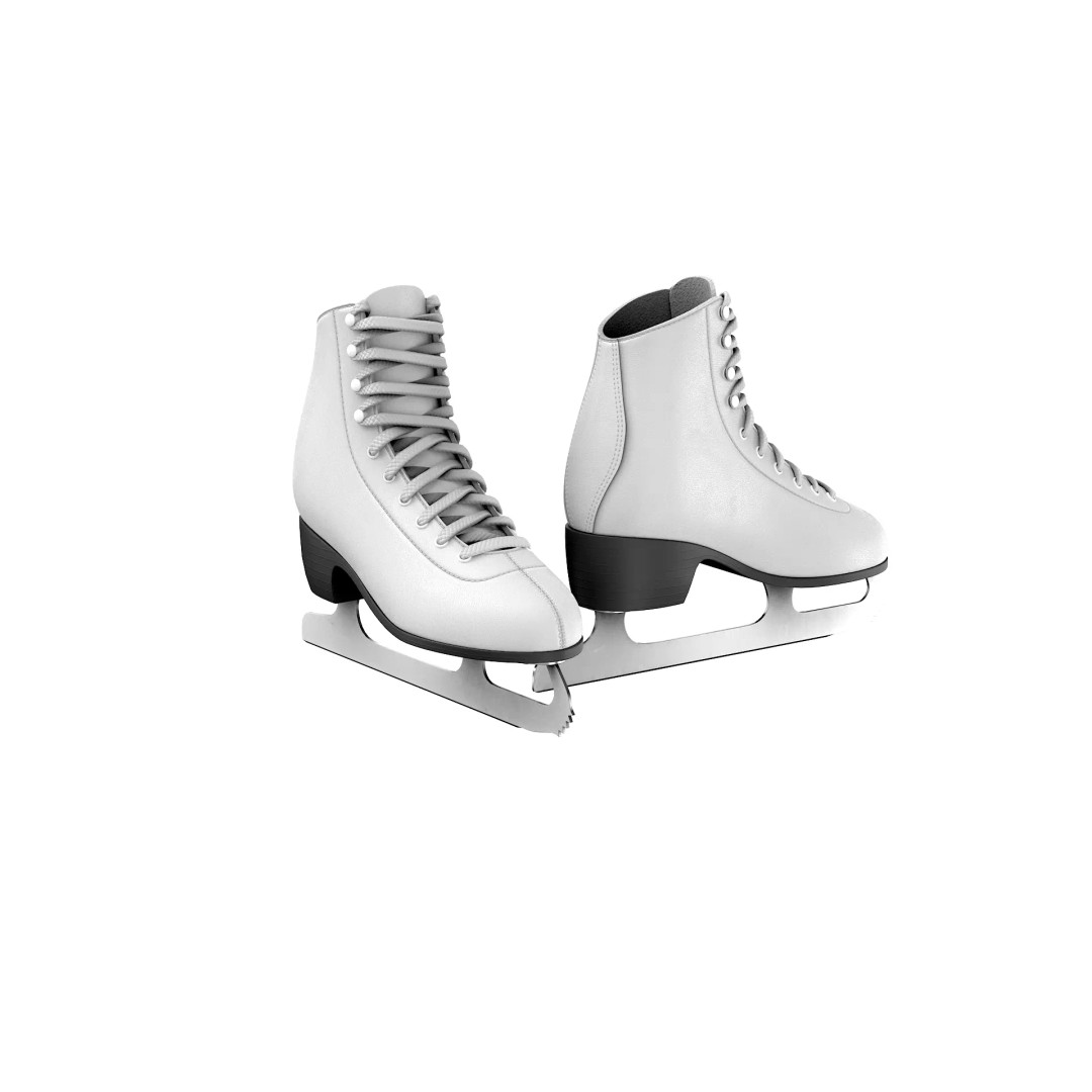Ice Skates 3D Model – Low Poly PBR Asset for Games, FBX, OBJ - View 44