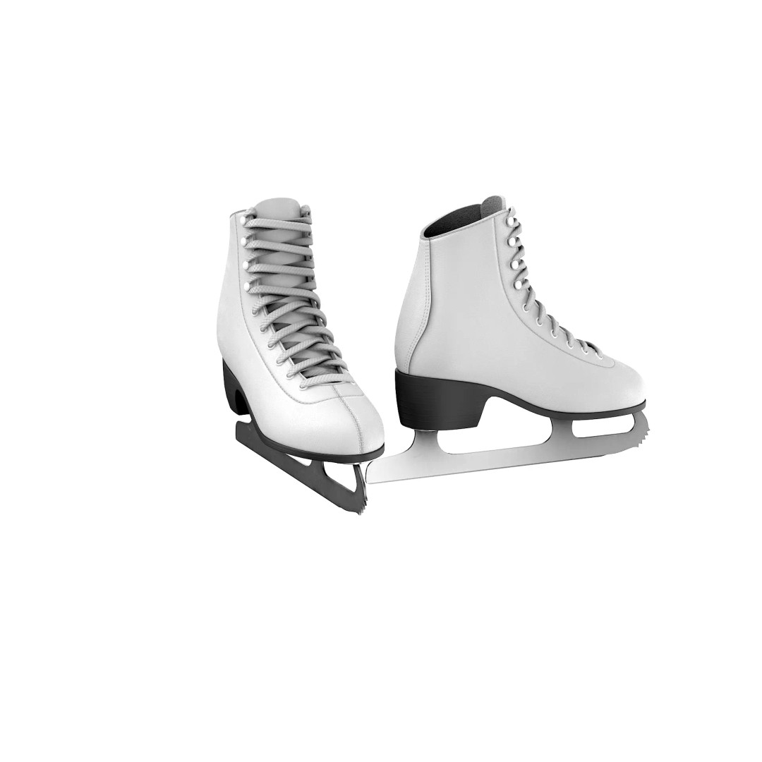 Ice Skates 3D Model – Low Poly PBR Asset for Games, FBX, OBJ - View 45