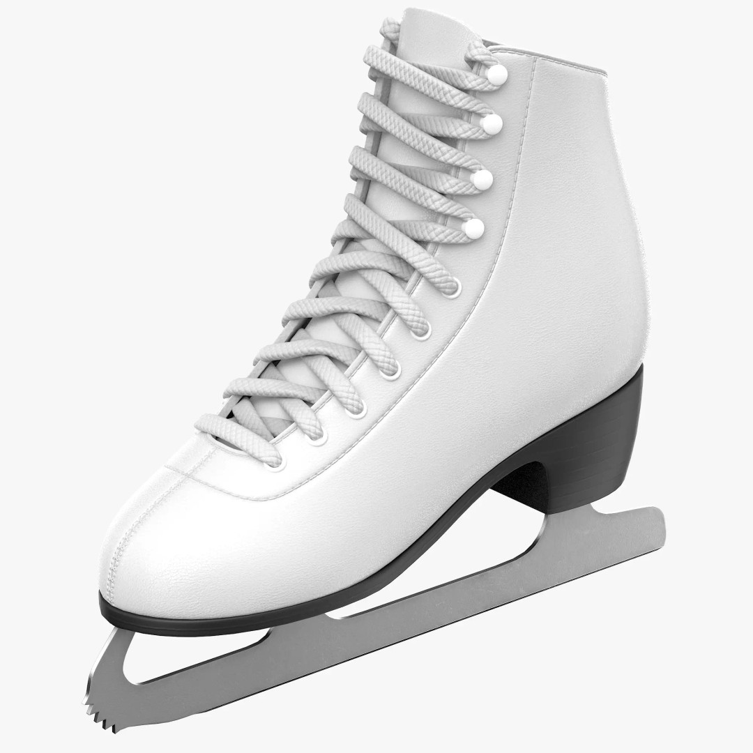 Ice Skates 3D Model – Low Poly PBR Asset for Games, FBX, OBJ - View 5