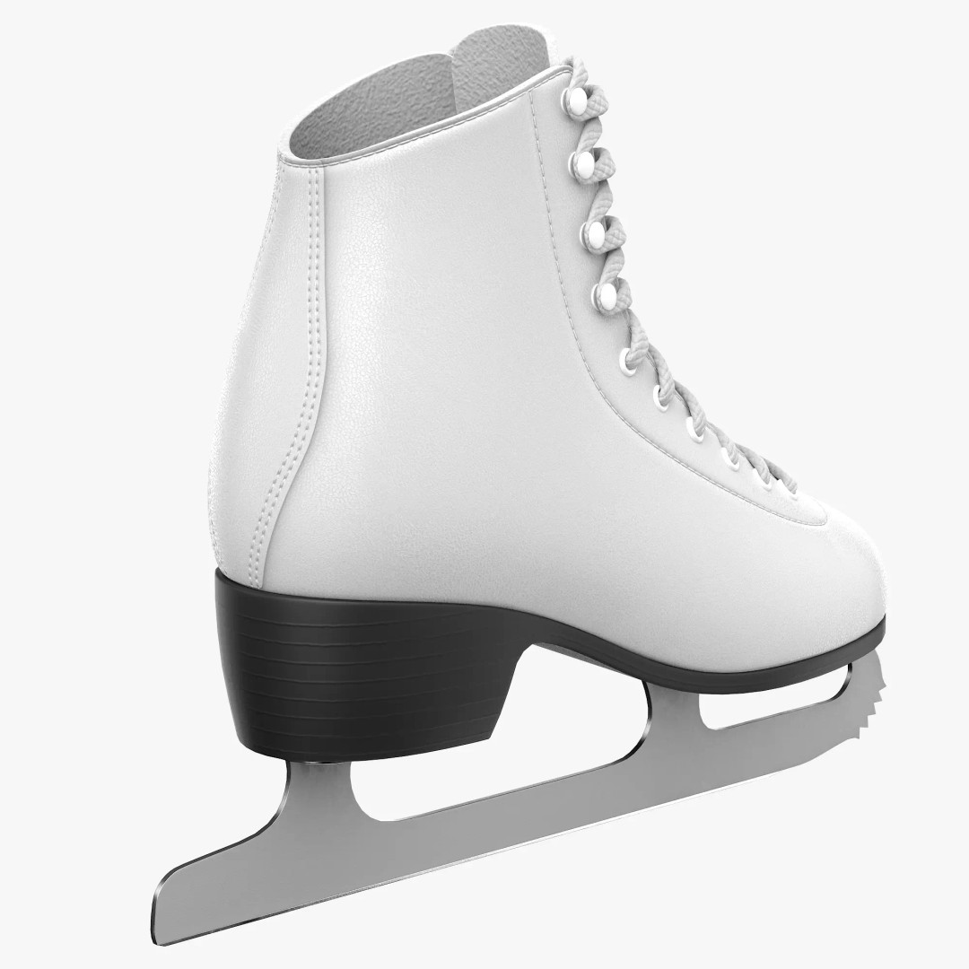 Ice Skates 3D Model – Low Poly PBR Asset for Games, FBX, OBJ - View 6