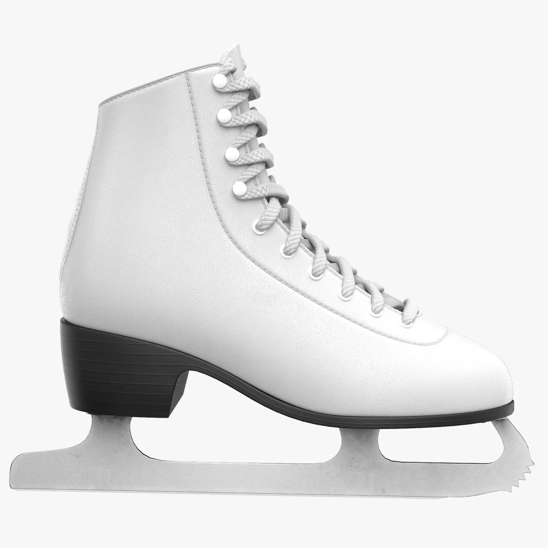 Ice Skates 3D Model – Low Poly PBR Asset for Games, FBX, OBJ - View 8