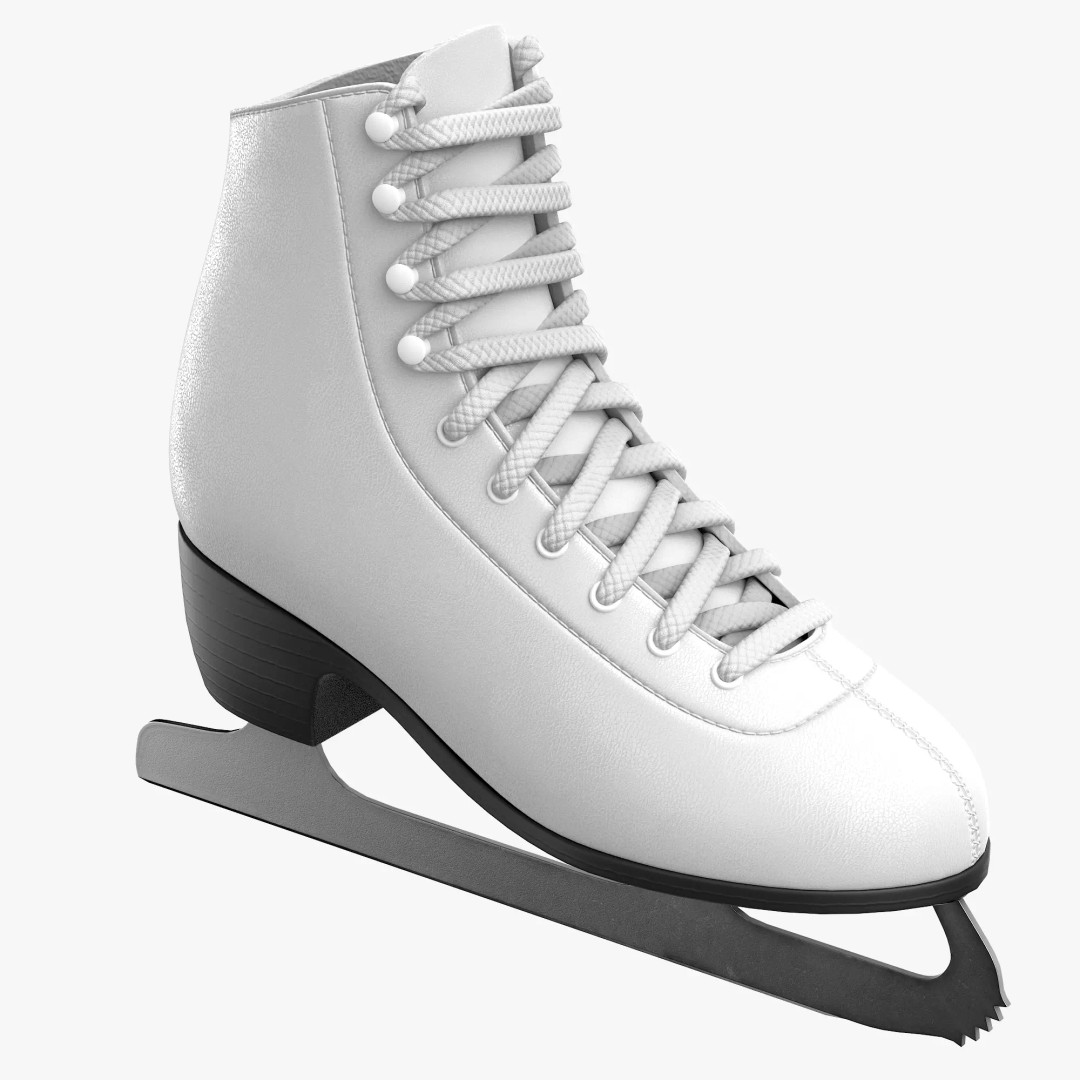 Ice Skates 3D Model – Low Poly PBR Asset for Games, FBX, OBJ - View 9